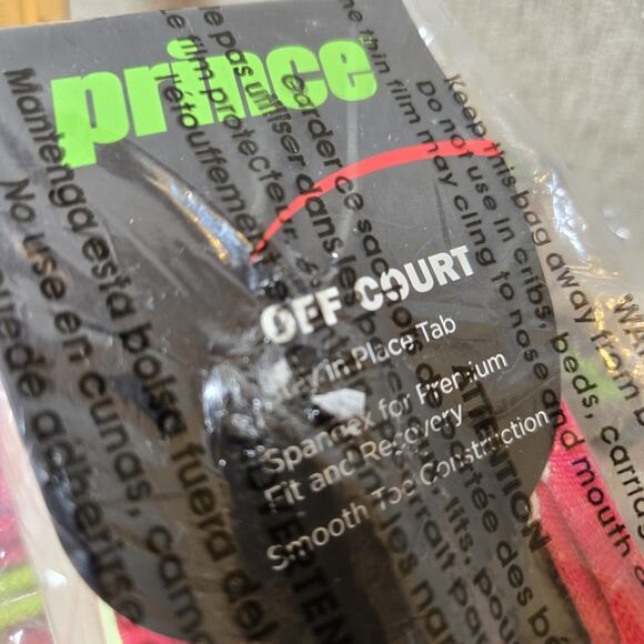 Prince Off Court No Show Liner Girls Size 9-2 Pink/Green 3 Packs of 3 Pair - Picture 2 of 8